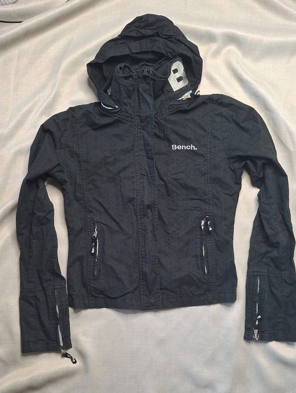 Bench Women's Black Hooded Utility Jacket